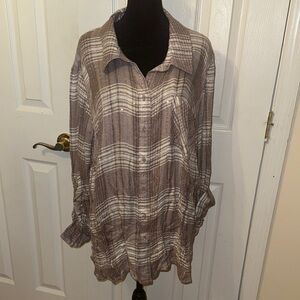 Style & Co. Black and Brown Knit Sweater